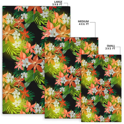 Amaryllis Pattern Print Design AL07 Area Rugs