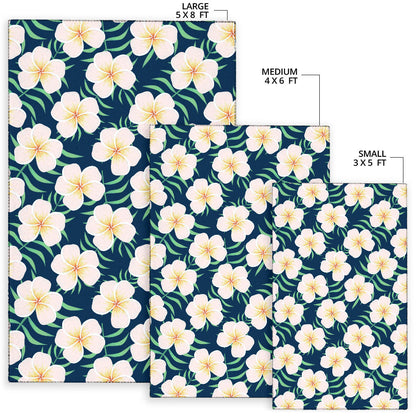 Pink Plumeria Pattern Print Design PM016 Area Rugs