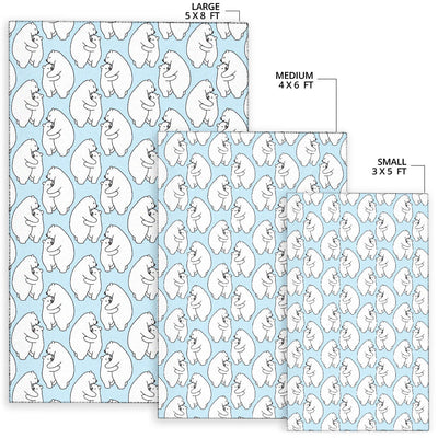 Polar Bear Pattern Print Design PB08 Area Rugs