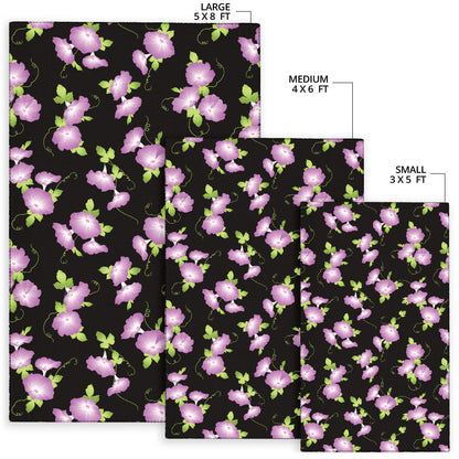 Morning Glory Pattern Print Design MG02 Area Rugs