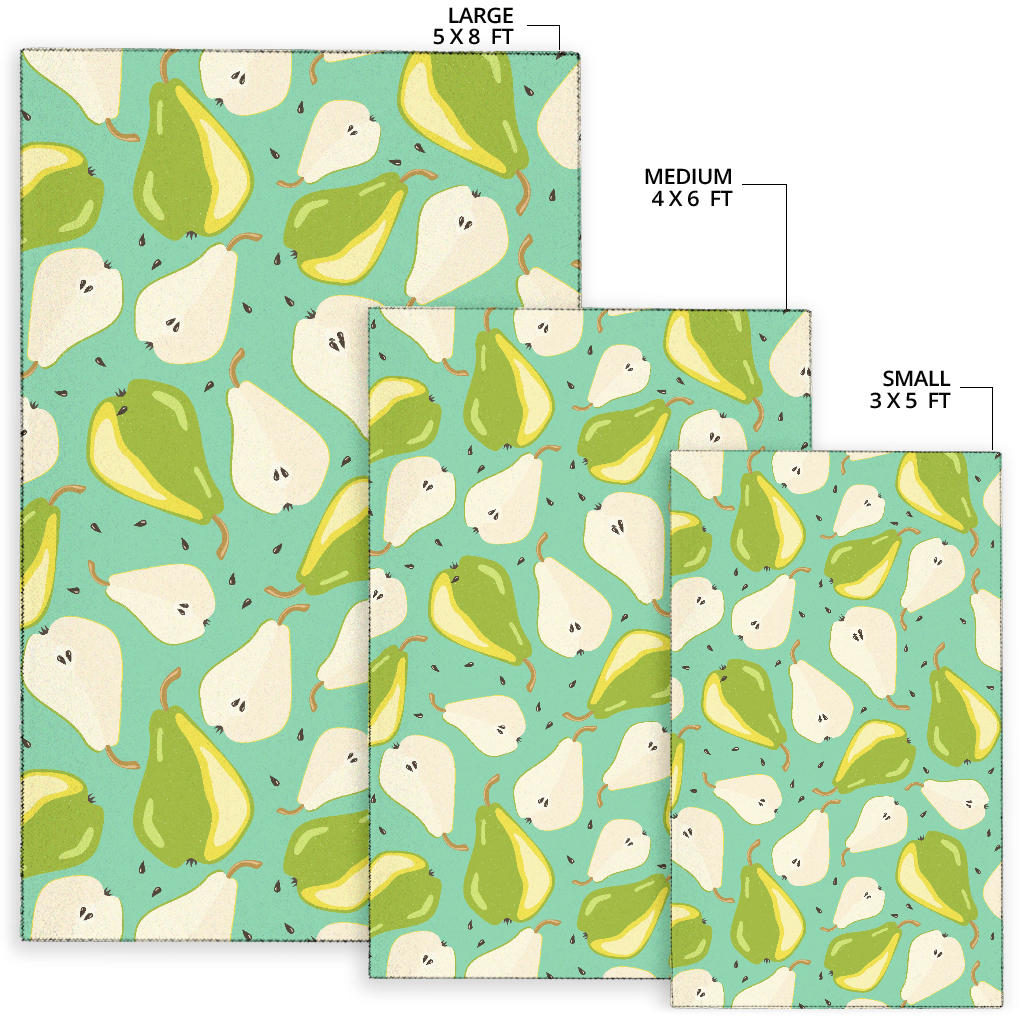 Pear Pattern Print Design PE04 Area Rugs