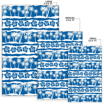 Hawaiian Themed Pattern Print Design H021 Area Rugs