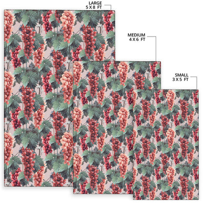Grape Pattern Print Design GP01 Area Rugs