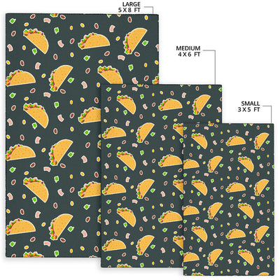 Taco Pattern Print Design TC02 Area Rugs