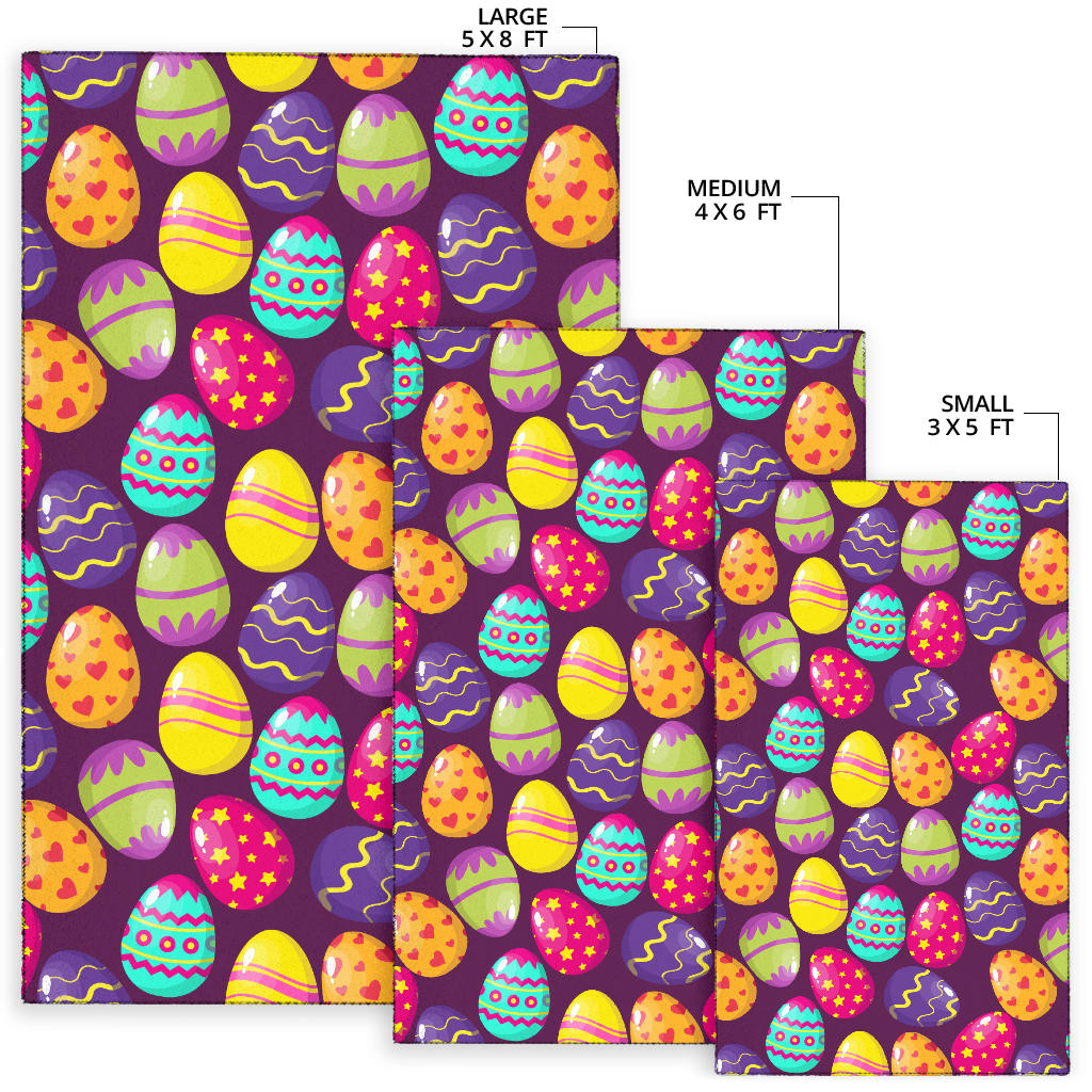 Easter Eggs Pattern Print Design RB04 Area Rugs