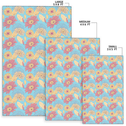Gerberas Pattern Print Design GB04 Area Rugs