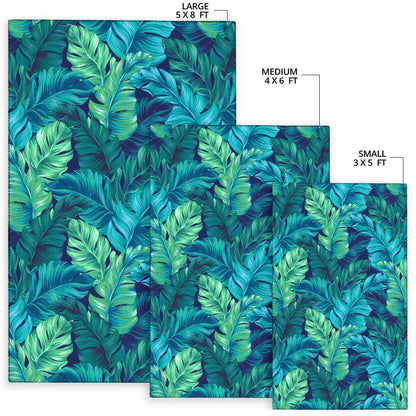 Banana Leaf Pattern Print Design BL05 Area Rugs