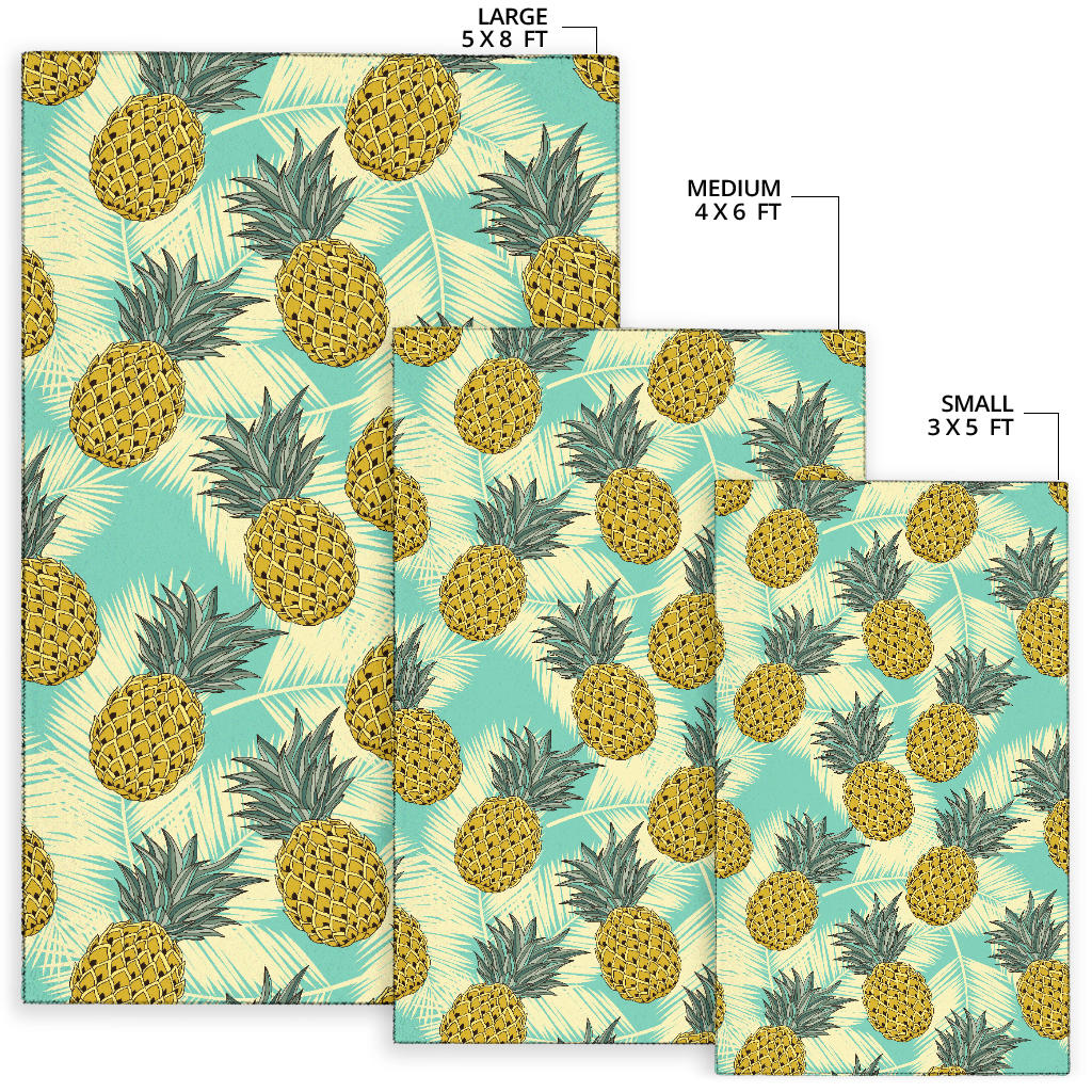 Pineapple Pattern Print Design PP03 Area Rugs