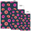 Anemone Pattern Print Design AM08 Area Rugs