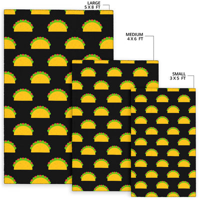 Taco Pattern Print Design TC06 Area Rugs