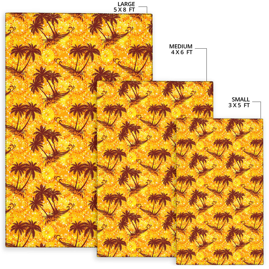 Palm Tree Pattern Print Design PT012 Area Rugs