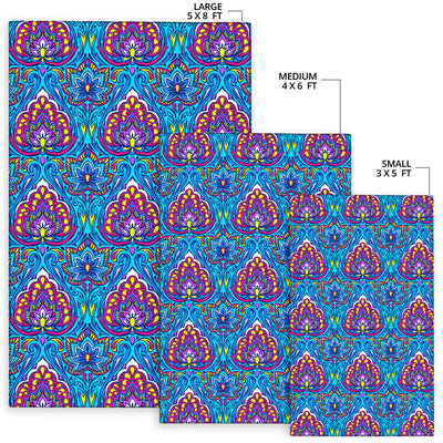 Lotus Boho Pattern Print Design LO010 Area Rugs