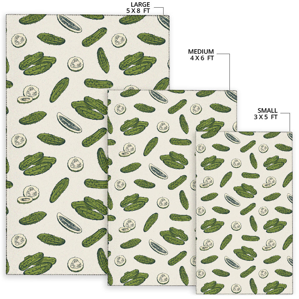 Cucumber Pattern Print Design CC05 Area Rugs