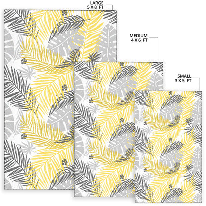 Palm Leaves Pattern Print Design PL012 Area Rugs