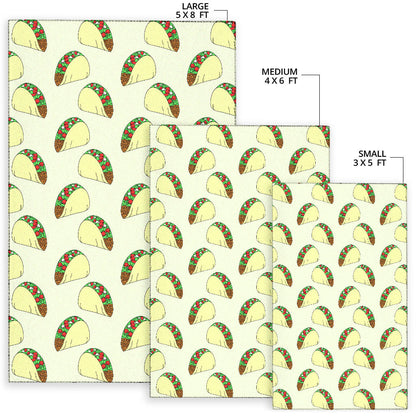 Taco Pattern Print Design TC05 Area Rugs
