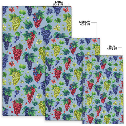 Grape Pattern Print Design GP06 Area Rugs