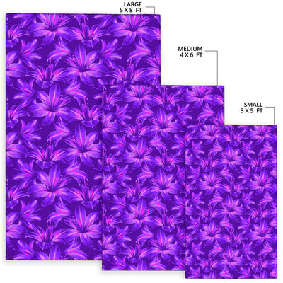 Amaryllis Pattern Print Design AL03 Area Rugs