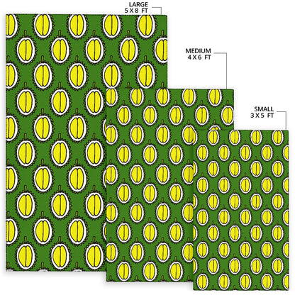 Durian Pattern Print Design DR01 Area Rugs