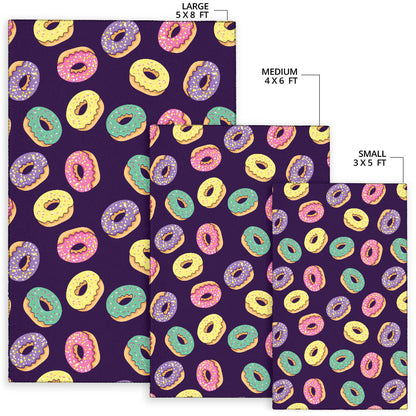 Donut Pattern Print Design DN08 Area Rugs