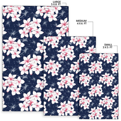 Plumeria Pattern Print Design PM017 Area Rugs