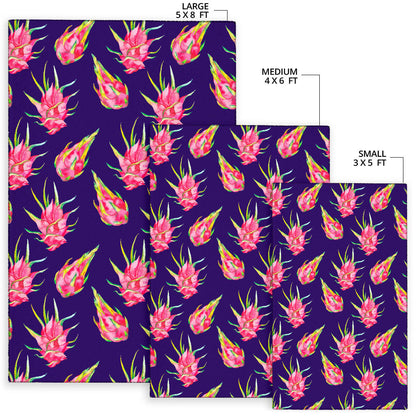 Dragonfruit Pattern Print Design DF02 Area Rugs
