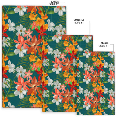 Amaryllis Pattern Print Design AL06 Area Rugs