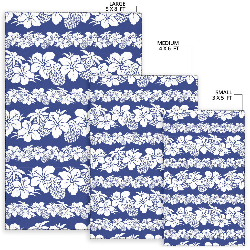 Hawaiian Themed Pattern Print Design H07 Area Rugs