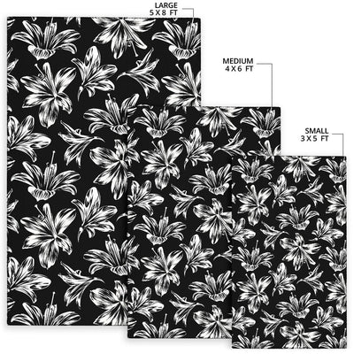 Amaryllis Pattern Print Design AL04 Area Rugs