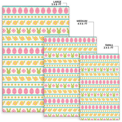 Easter Eggs Pattern Print Design RB016 Area Rugs