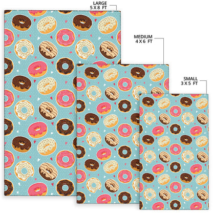Donut Pattern Print Design DN04 Area Rugs