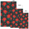 Poinsettia Pattern Print Design POT07 Area Rugs