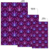 Lotus Pattern Print Design LO01 Area Rugs