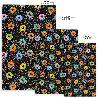 Donut Pattern Print Design DN012 Area Rugs