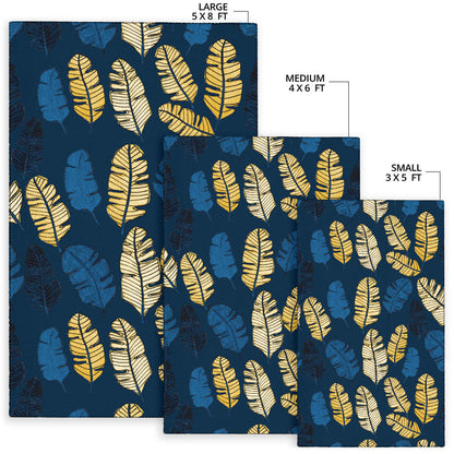 Banana Leaf Pattern Print Design BL09 Area Rugs