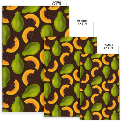 Papaya Pattern Print Design PP04 Area Rugs