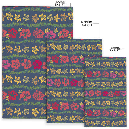 Hawaiian Themed Pattern Print Design H018 Area Rugs