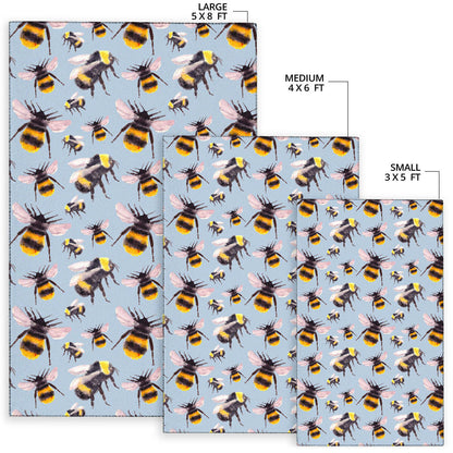 Bee Pattern Print Design BEE08 Area Rugs