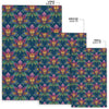 Lotus Boho Pattern Print Design LO04 Area Rugs