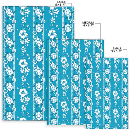 Hawaiian Themed Pattern Print Design H025 Area Rugs