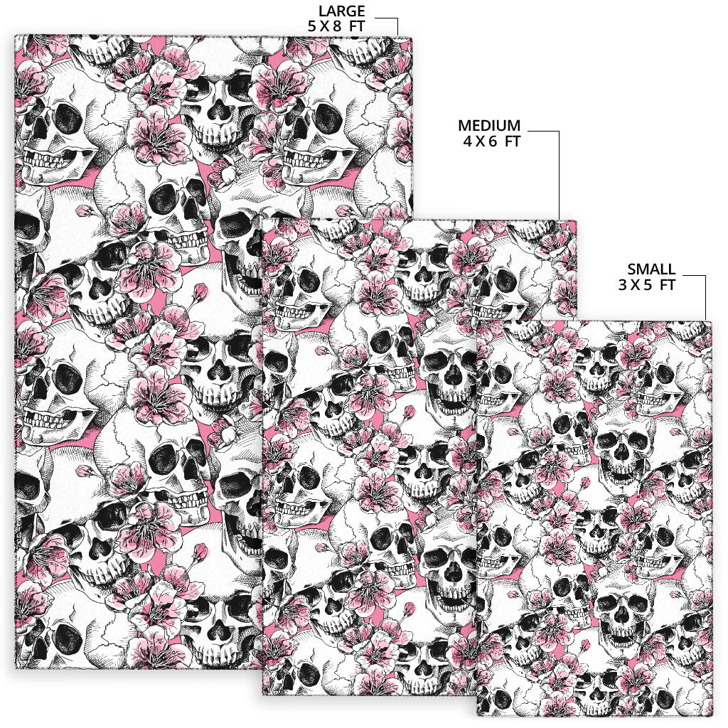 Cherry Blossom Pattern Print Design CB03 Area Rugs