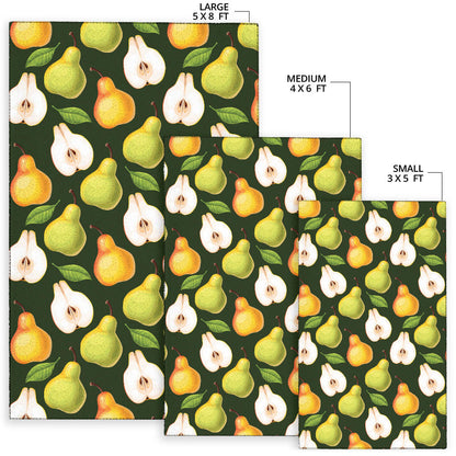 Pear Pattern Print Design PE06 Area Rugs