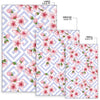 Cherry Blossom Pattern Print Design CB07 Area Rugs