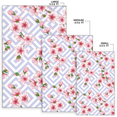 Cherry Blossom Pattern Print Design CB07 Area Rugs