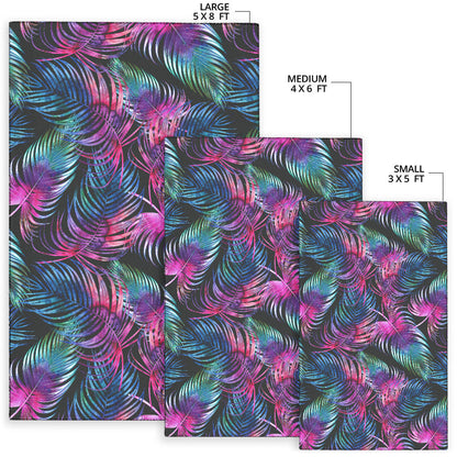 Palm Leaves Pattern Print Design PL010 Area Rugs