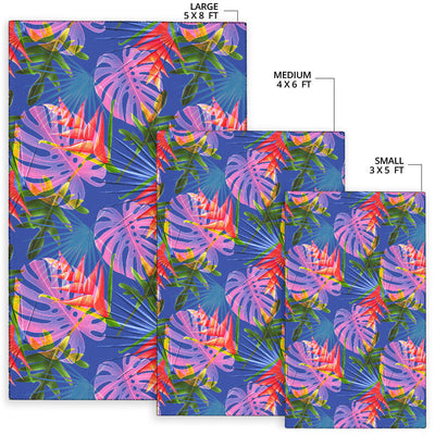 Tropical Flower Pattern Print Design TF025 Area Rugs