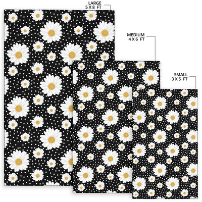 Daisy Pattern Print Design DS02 Area Rugs