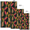 Heliconia Pattern Print Design HL01 Area Rugs