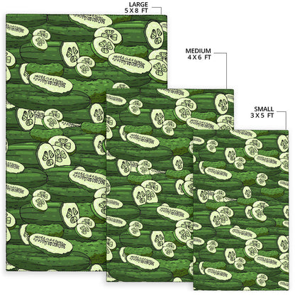 Cucumber Pattern Print Design CC01 Area Rugs