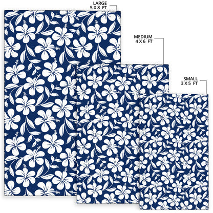 Hibiscus Pattern Print Design HB031 Area Rugs