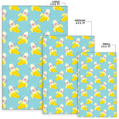 Banana Pattern Print Design BA07 Area Rugs